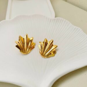 Aretes “Olas Doradas” – Golden Wave Earrings