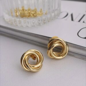 ”Nudo Dorado” – Golden Knot Earrings